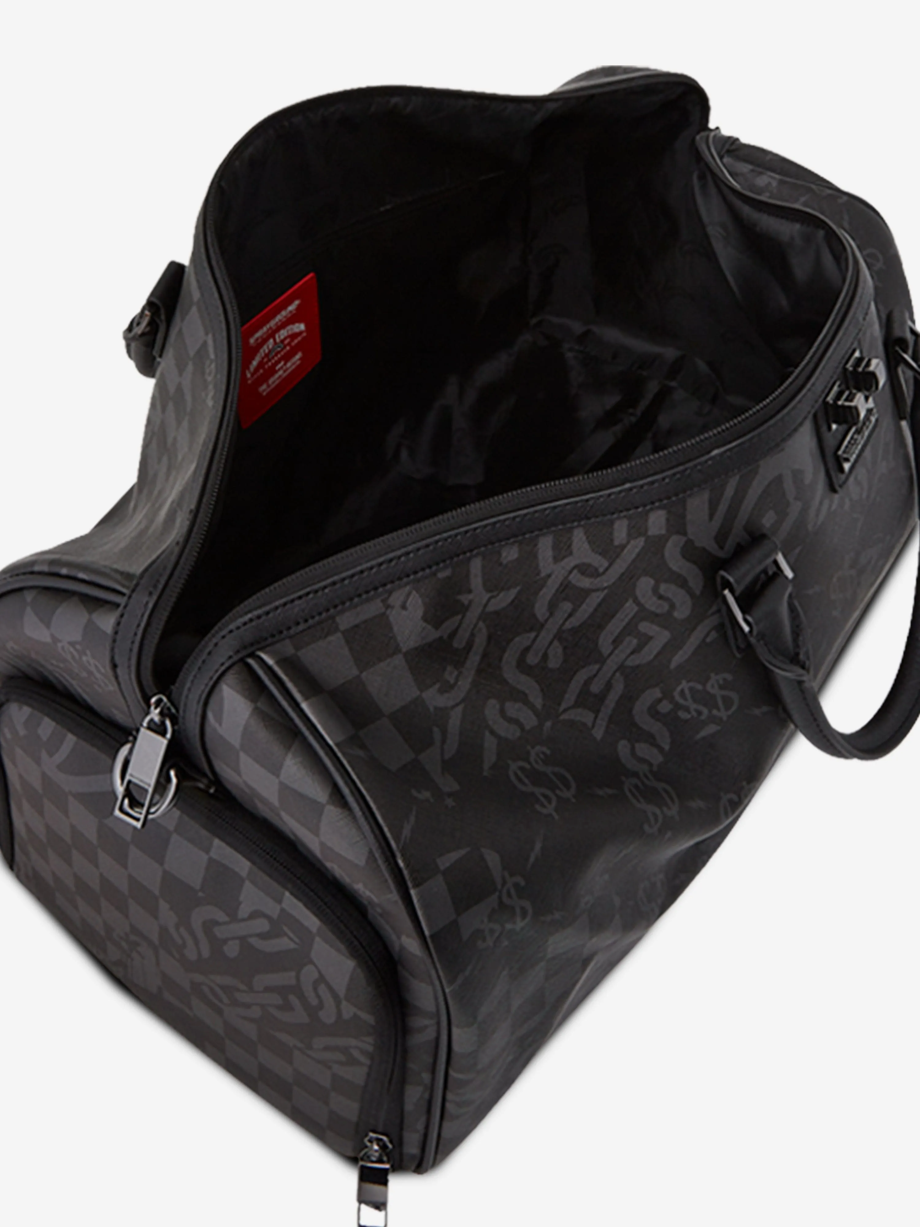 Kids 3AM Check Emperor Duffle Bag in Black (51cm)