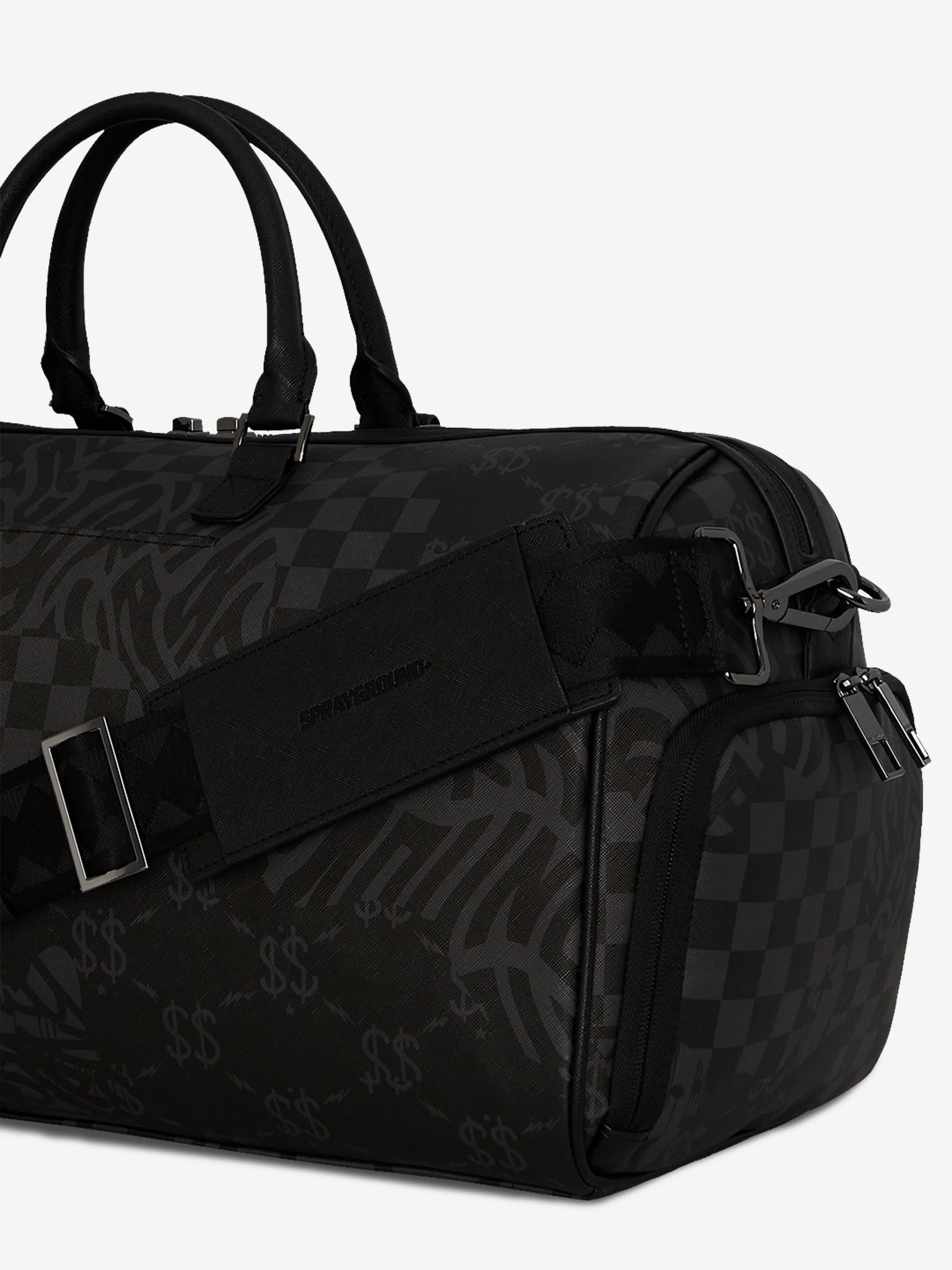 Kids 3AM Check Emperor Duffle Bag in Black (51cm)