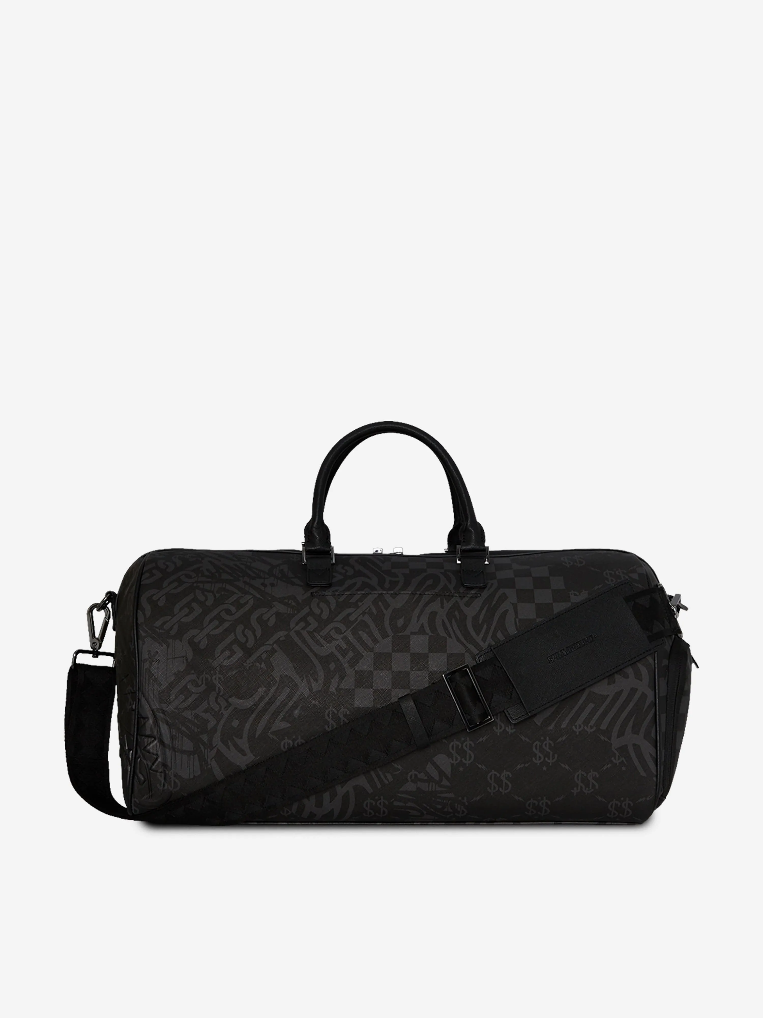 Kids 3AM Check Emperor Duffle Bag in Black (51cm)