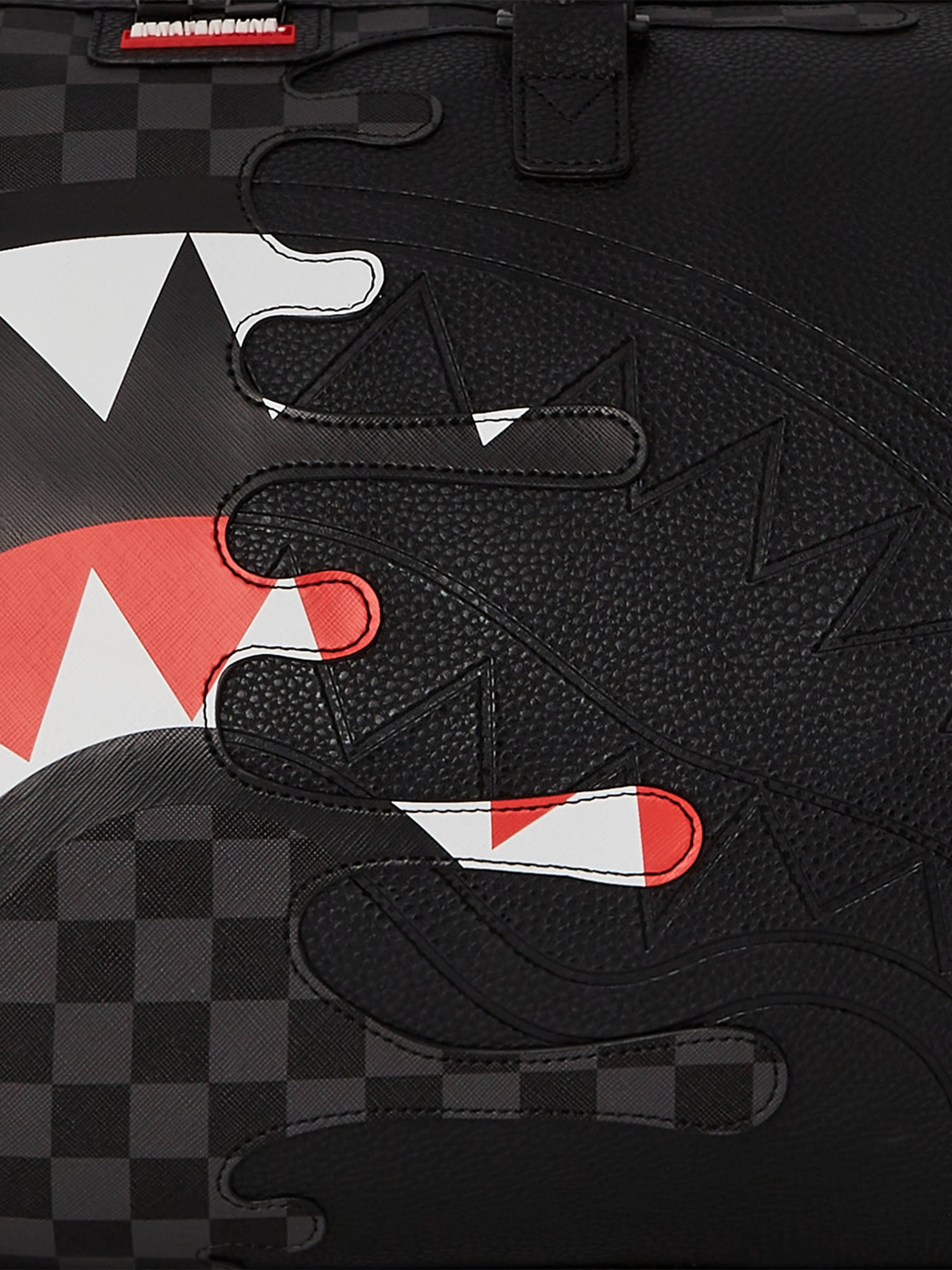 Kids Unfinished Shark Emperor Duffle Bag in Black (51cm)