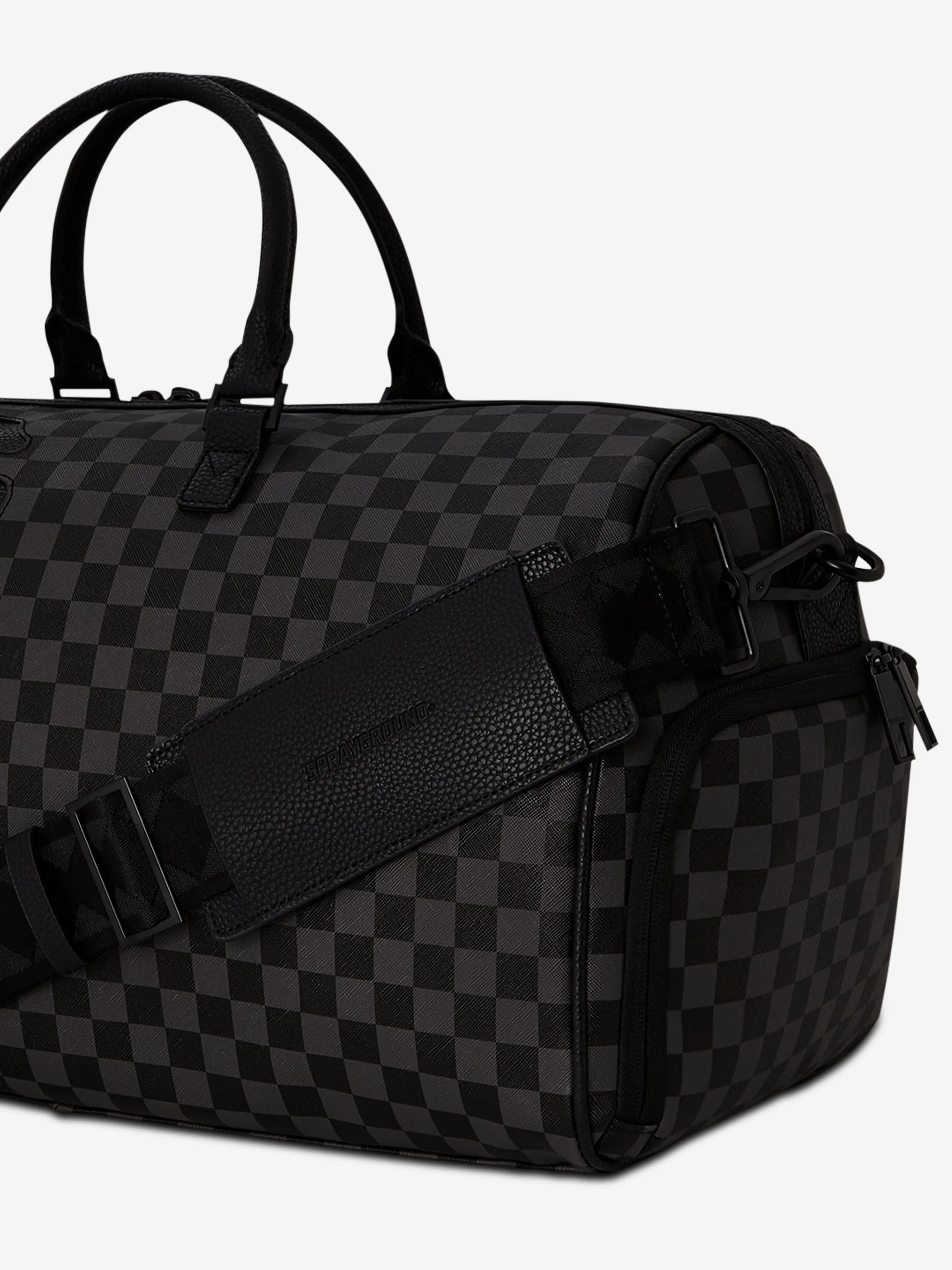 Kids Unfinished Shark Emperor Duffle Bag in Black (51cm)