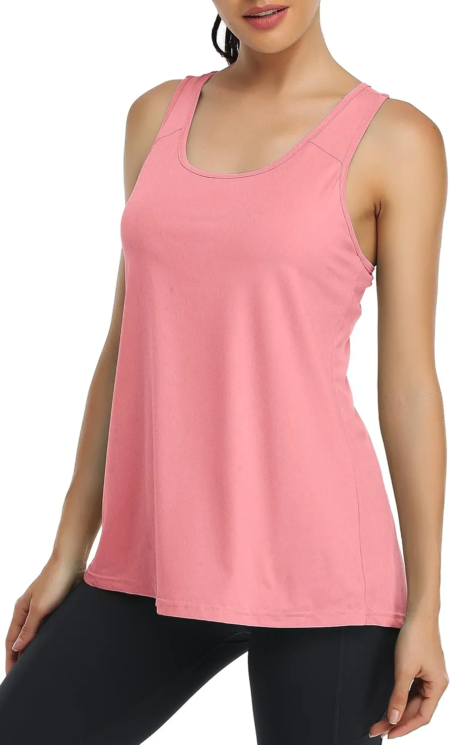 Kimmery Workout Tank Tops for Women with Built in Bra Lightweight Athletic Racerback