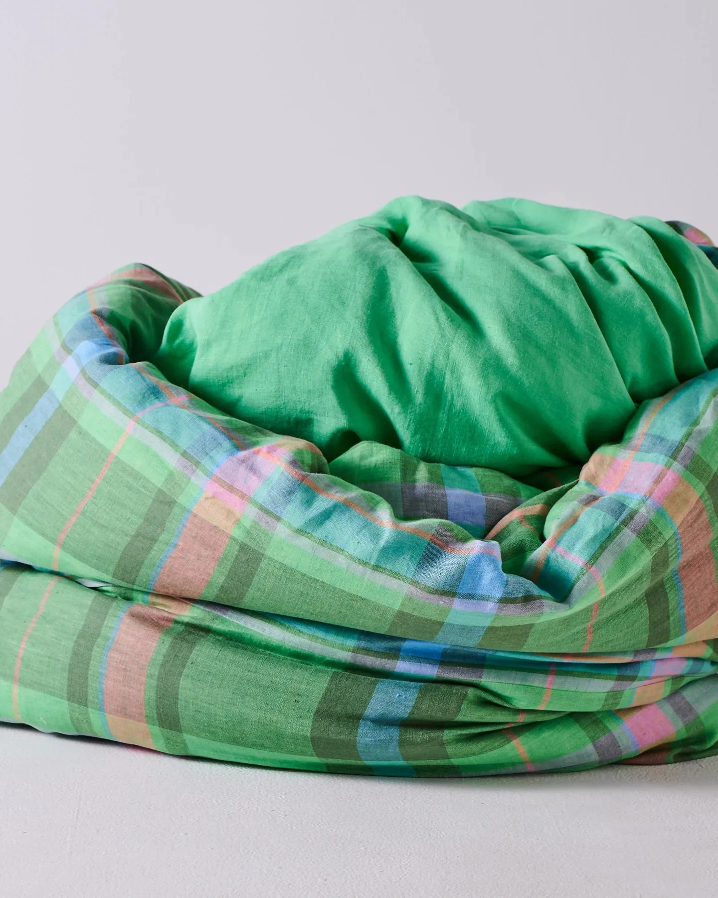 Kip & Co Jewel Of The Nile Tartan Linen Quilt Cover