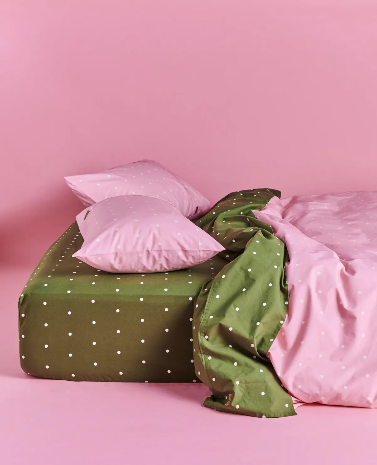 Kip & Co Polkadot Strawberry Organic Cotton Quilt Cover