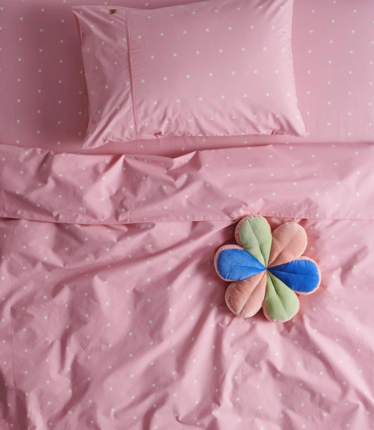 Kip & Co Polkadot Strawberry Organic Cotton Quilt Cover