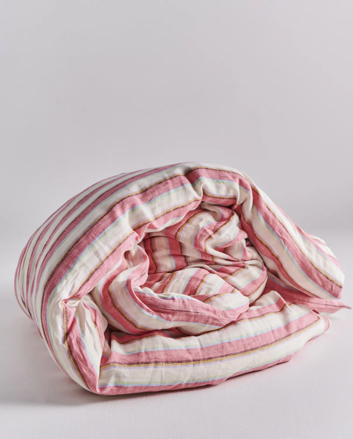 Kip & Co Rose Water Stripe Linen Quilt Cover