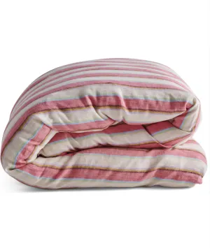Kip & Co Rose Water Stripe Linen Quilt Cover