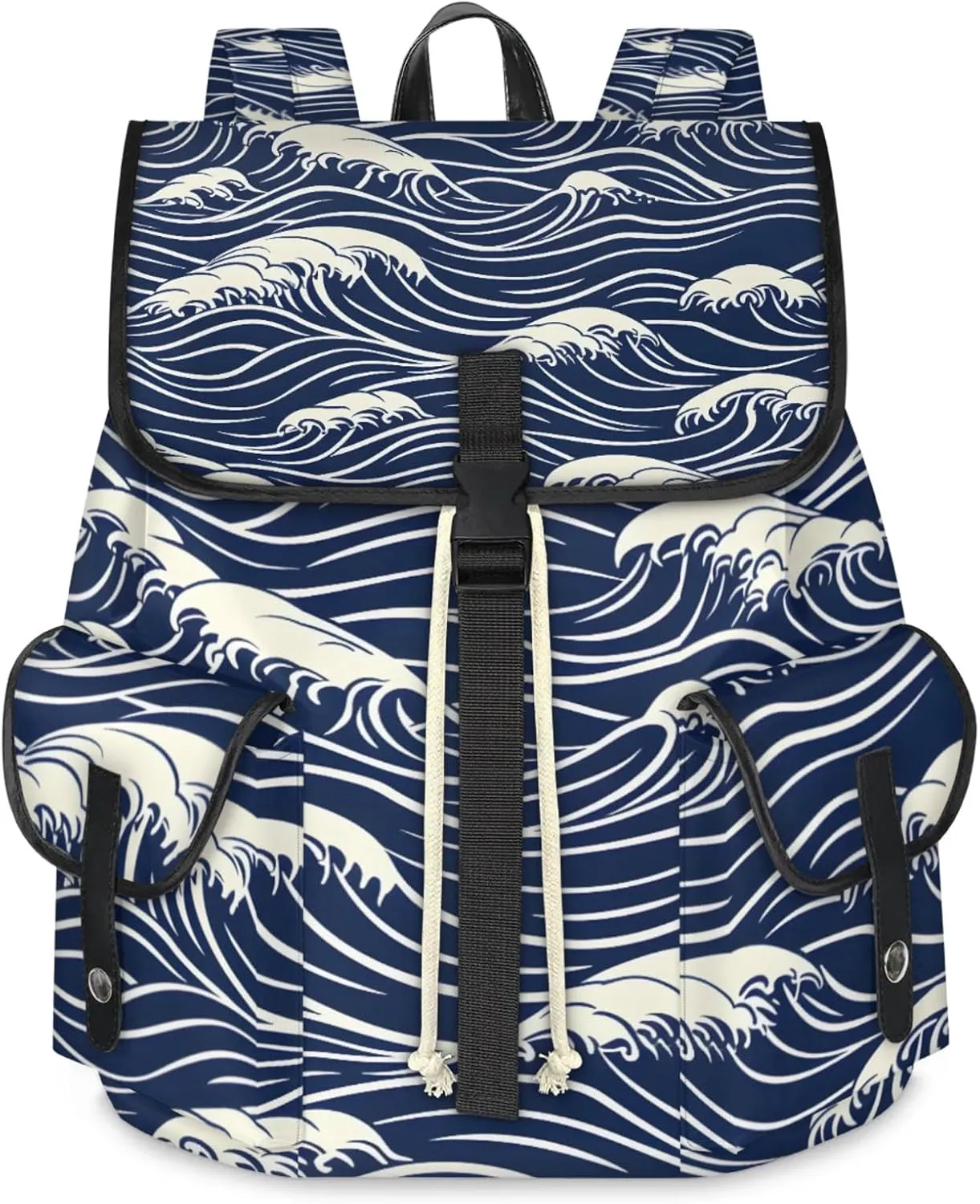 Laptop Backpacks Seawater Print Travel Backpack for Women Work Backpack Computer Bag for Business Travel Fits 15 Inch Laptop