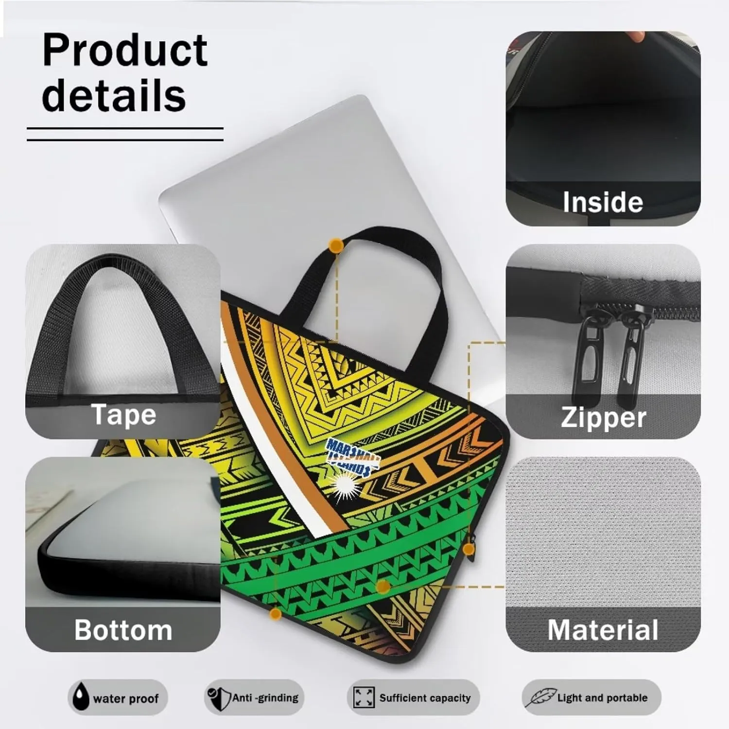 Laptop Tote Bag Compatible with 10-17 inch Notebook Computers Carrying Case