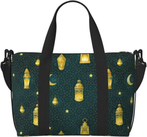 Laptop Tote Bag for Women Work - Vintage Light Bulb Pattern Gym Bag for Women Men, Crossbody Travel Bags for Women Men Carry On, Weekender Bags for Women Travel