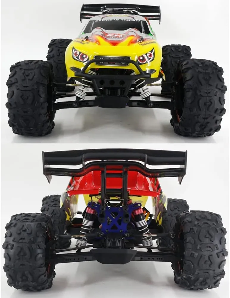 Large Brushless High Speed RC Cars for Adults, 1:8 RC Trucks 50 KM/H, All Terrain Offroad Monster Truck Waterproof Hydraulic Shock Absorption RC Vehicle
