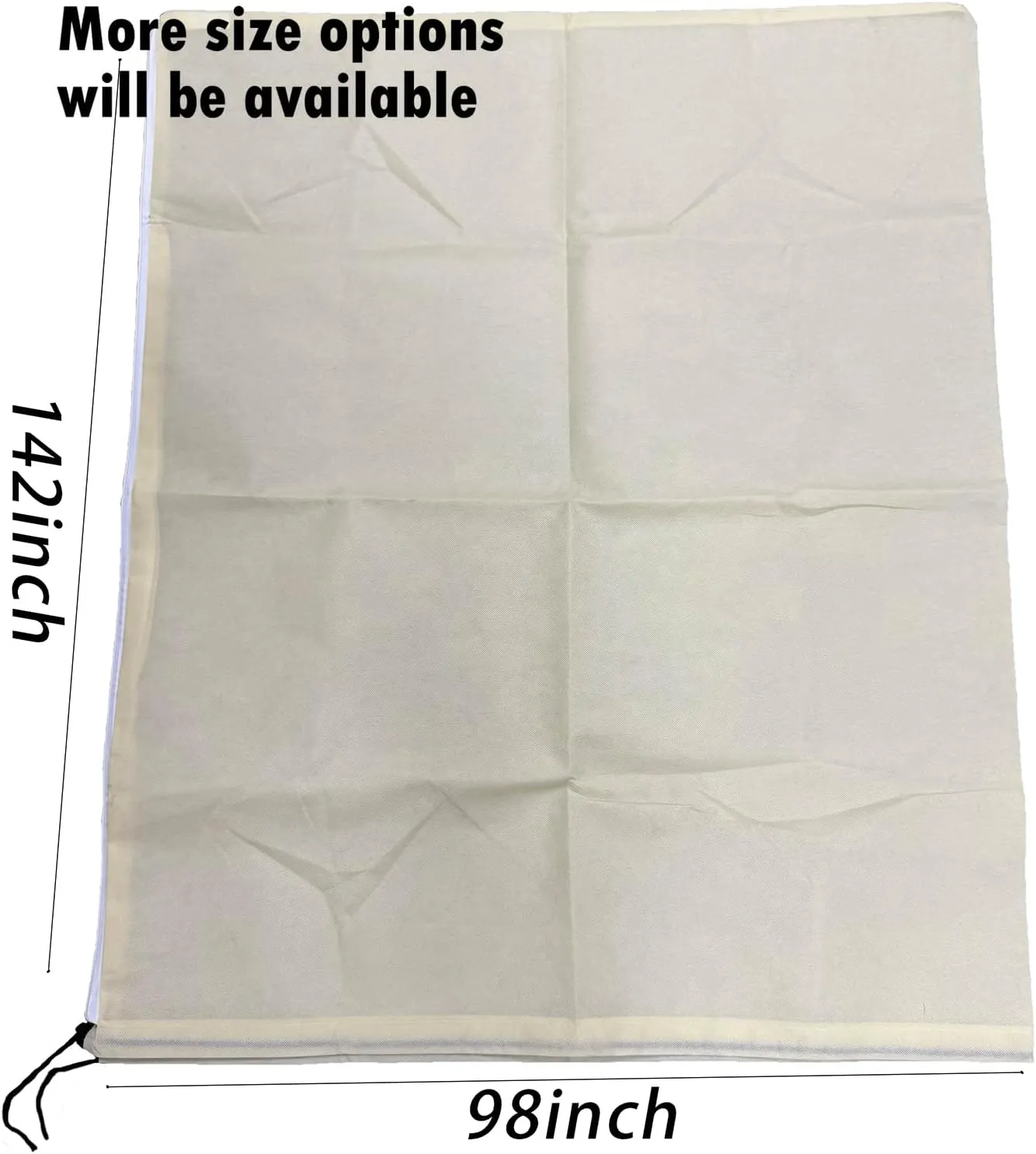 Large Plant Protector, Frost Proof Fabric Drawstring Bag Set, Extra Large Plant Frost Cover, Plant Insulation Cover for Garden Plants, Winter, 98″L x 142″H