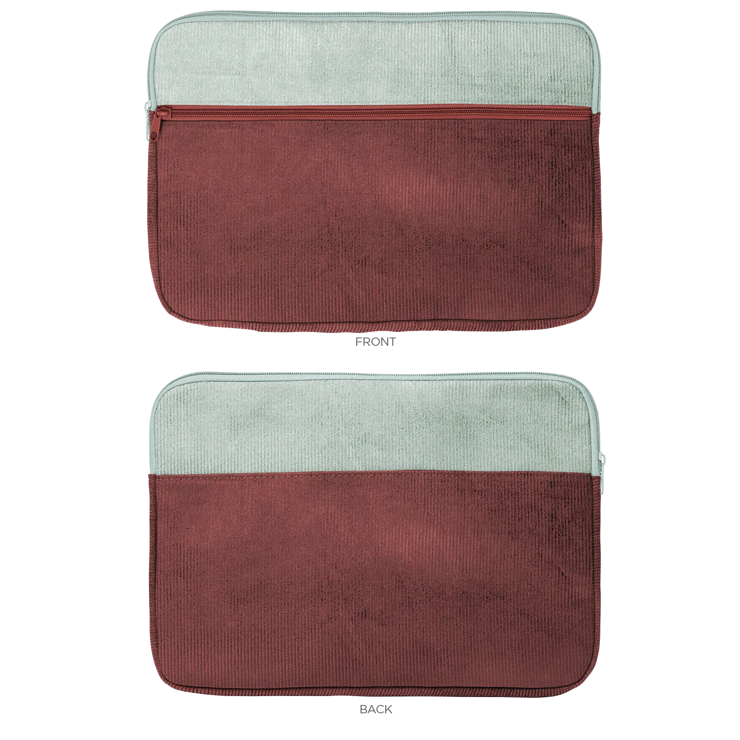 Large Zippered Pocket Laptop Sleeve - Corduroy