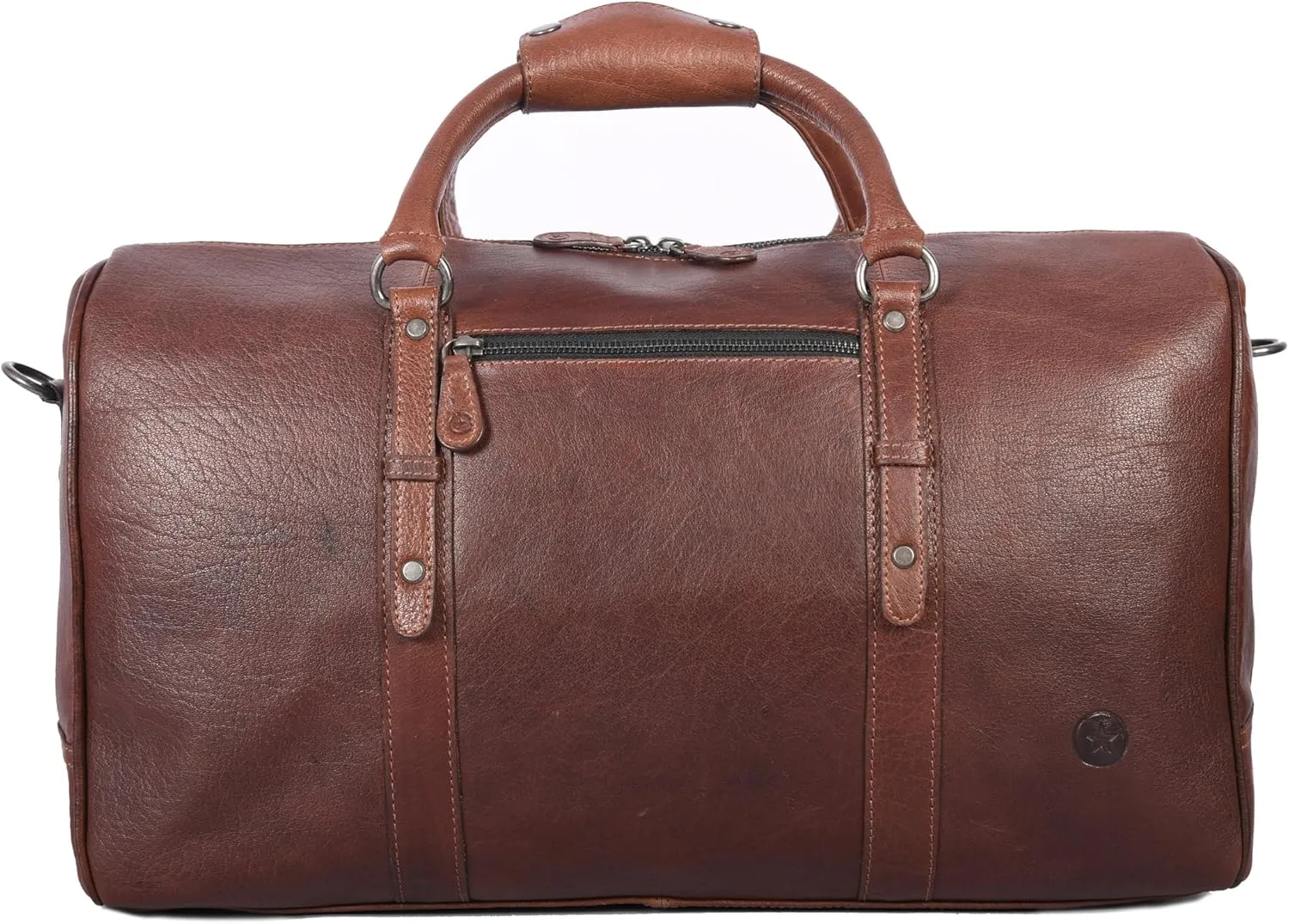 Leather Travel Duffel Bag | Gym Sports Bag Airplane Luggage Carry-On Bag | Gift for Father's Day By Aaron Leather Goods