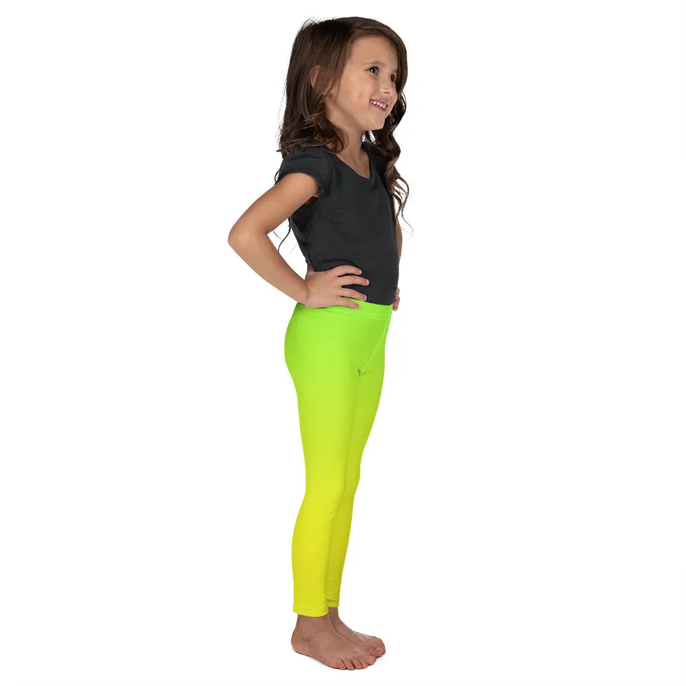 Lemon Lime Ombre Kid's Leggings