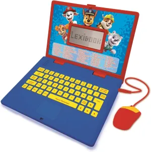 Lexibook JC598PAi3 Paw Patrol-Educational and Bilingual Laptop German/English-Toy for Child Kid (Boys & Girls) 124 Activities, Learn Play Games and Music with Chase Marshall-Red/Blue
