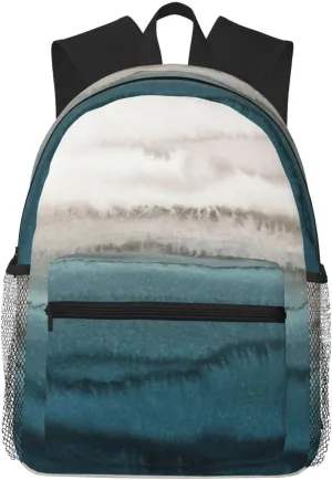 Lightweight Casual water resistanted WITHIN THE TIDES Print Backpack, Laptop Travel Daypack Backpack.