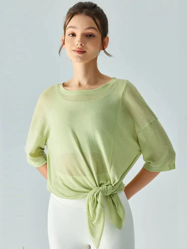 Lightweight Loose Summer Yoga Cover-Up for Women