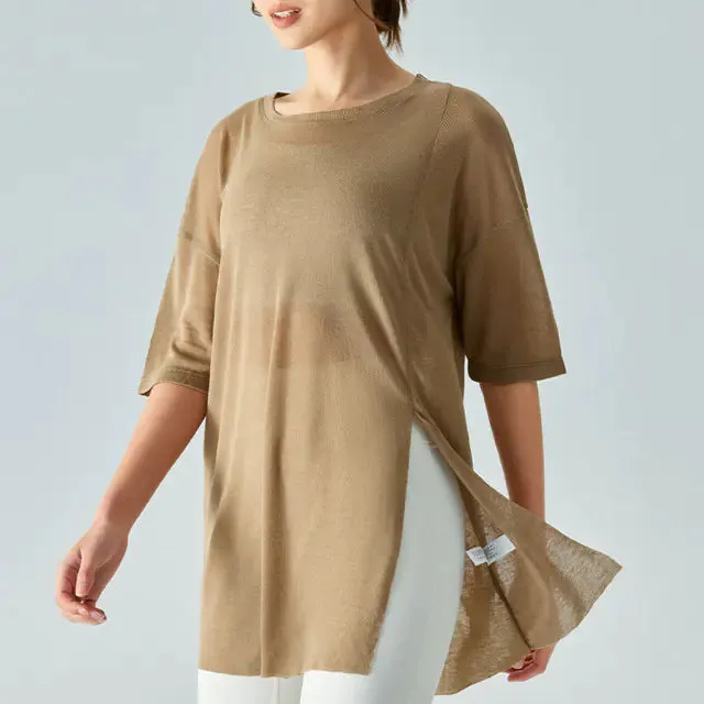 Lightweight Loose Summer Yoga Cover-Up for Women