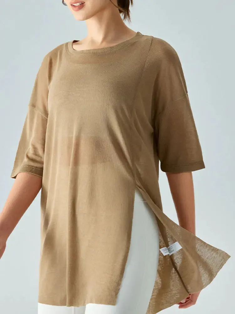 Lightweight Loose Summer Yoga Cover-Up for Women
