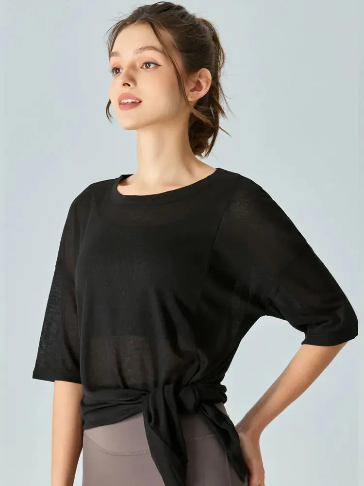Lightweight Loose Summer Yoga Cover-Up for Women