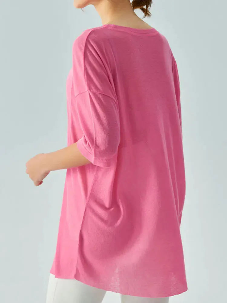 Lightweight Loose Summer Yoga Cover-Up for Women