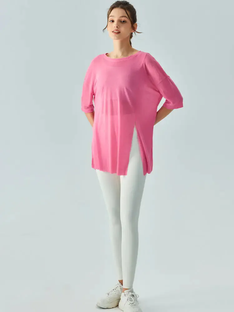 Lightweight Loose Summer Yoga Cover-Up for Women