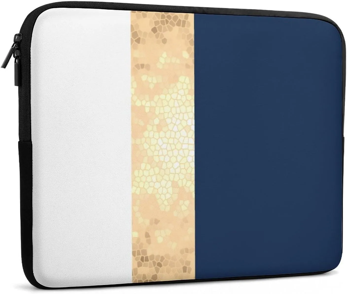 Lines Navy Blue And Yellow All Print Hands Free Withdrawal Laptop Bag Unisex