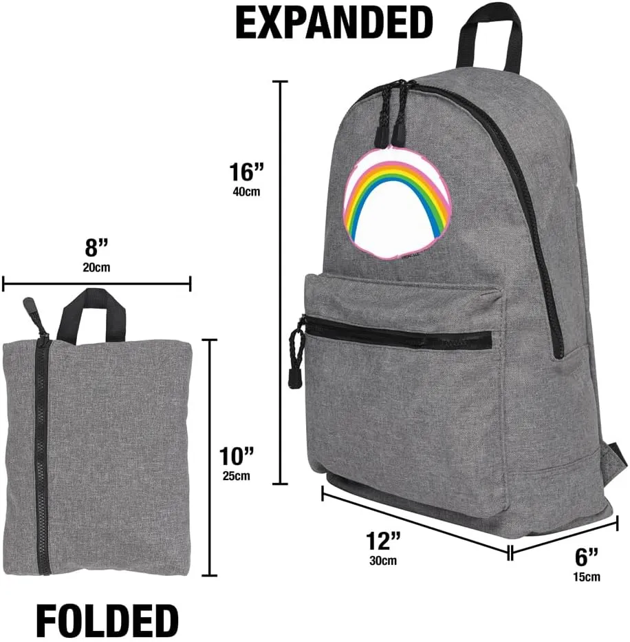 LOGOVISION Care Bears Cheer Bear Belly Lightweight Backpack for Work School Daily Use Packable for Travel