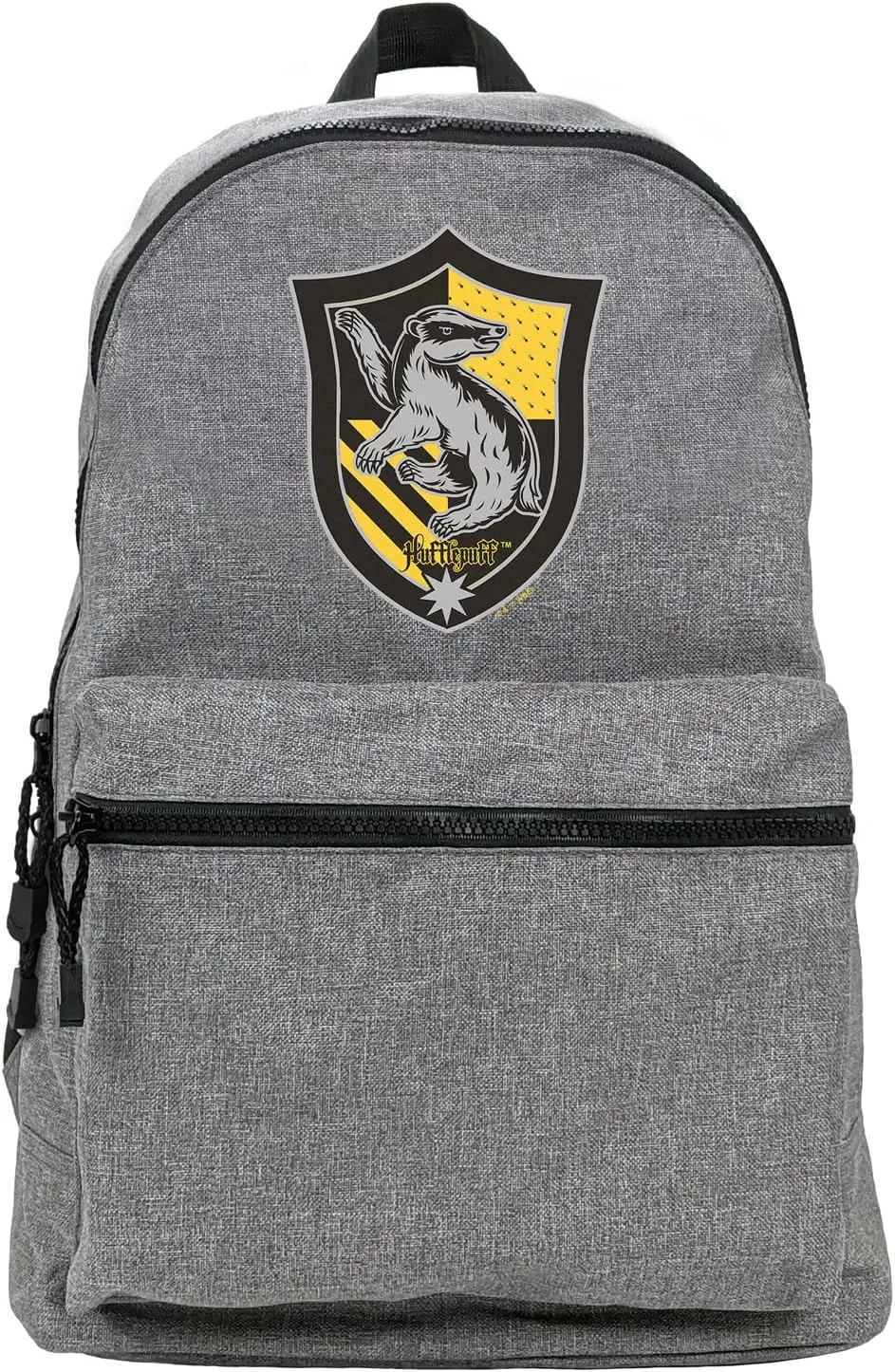 LOGOVISION Harry Potter Hufflepuff Plaid Sigil Lightweight Backpack for Work School Daily Use Packable for Travel