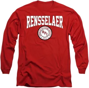 LOGOVISION Rensselaer Polytechnic Institute Collegiate Seal Unisex Adult Long-Sleeve T Shirt