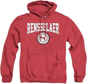 LOGOVISION Rensselaer Polytechnic Institute Collegiate Seal Unisex Adult Pull-Over Heather Hoodie