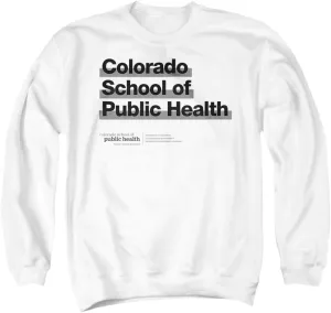 LOGOVISION University of Colorado Anschutz Medical Campus School of Public Health Bold Unisex Adult Crewneck Sweatshirt