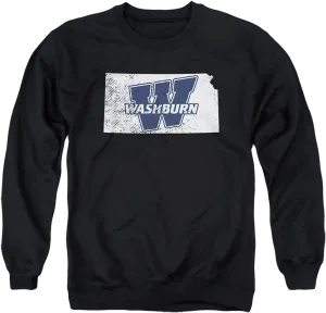 LOGOVISION Washburn University Official One Color Logo Unisex Adult Crewneck Sweatshirt