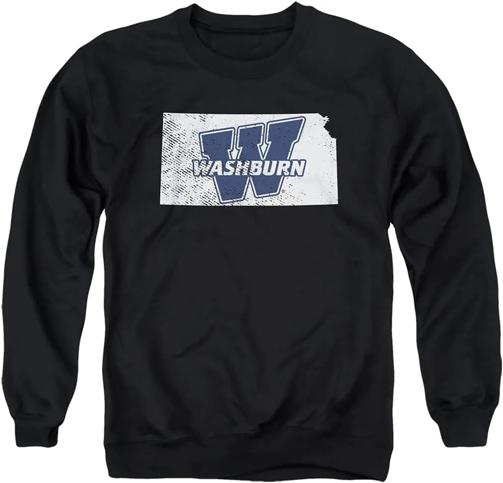 LOGOVISION Washburn University Official One Color Logo Unisex Adult Crewneck Sweatshirt