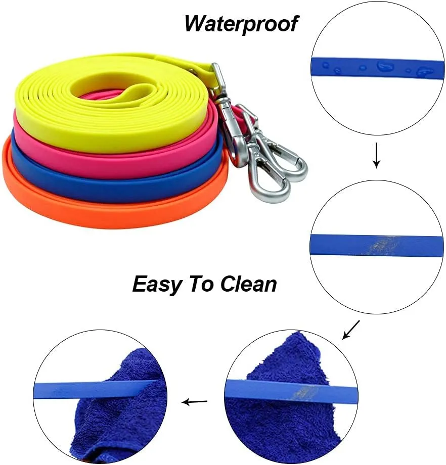 Long Leash Waterproof Training Longline Outdoor Dog Leash Great for Training, Beach, Yard, Play, Camping