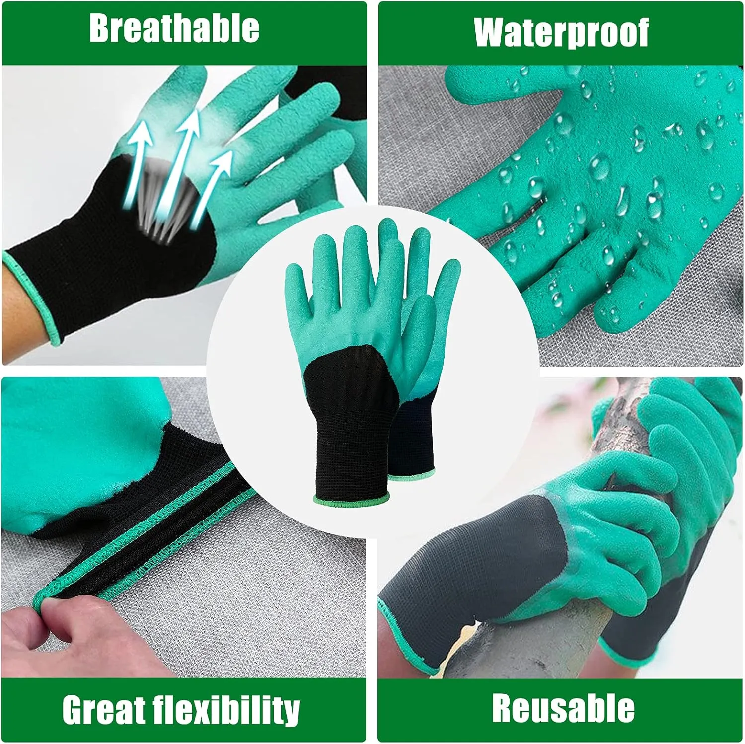 Lovinland Plant Covers Freeze Protection for Winter 73" x 73" 2.1oz Tree Frost Covers Drawstring Bags for Cold Weather Anti-Freeze Shrub Jacket Warm Blanket w/Zipper and Garden Gloves (2 Pack)