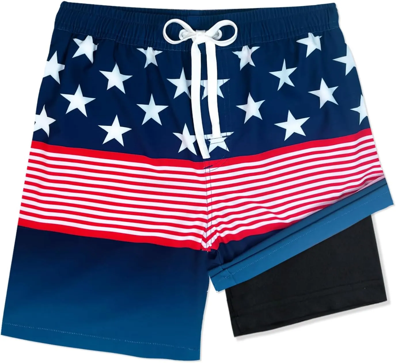LUCOWEE Boys Swim Trunks Zipper Pockets Compression Liner Anti Chafe Swimsuit Bathing Beach Shorts Surf Quick Dry UPF 50 