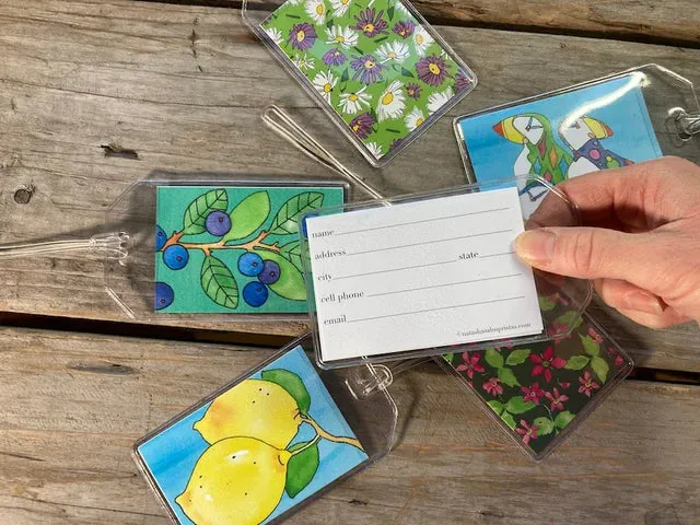 Luggage Tags, Wild Roses