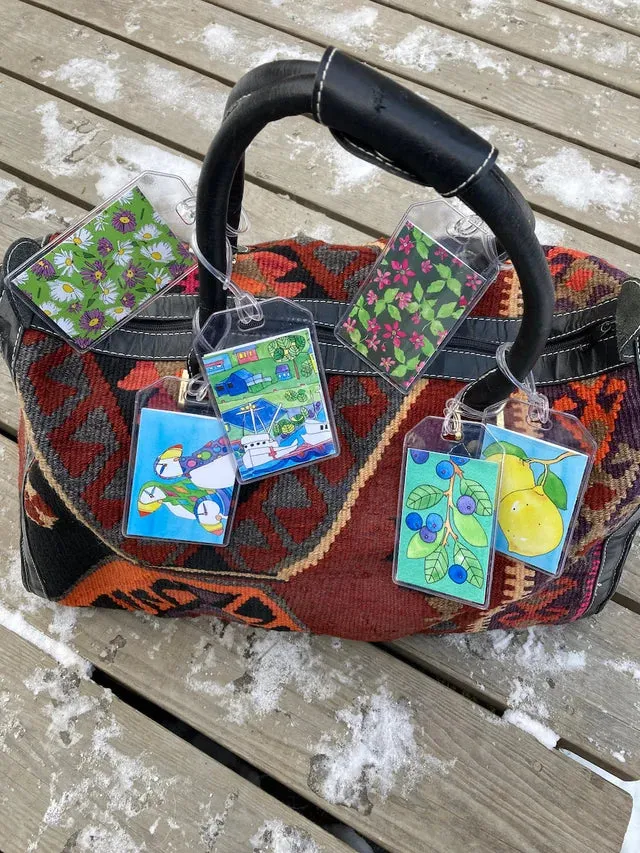 Luggage Tags, Wild Roses