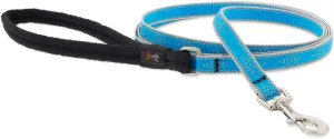 Lupine Reflective Dog Leash 4-Foot by 1/2" Wide Blue Diamond
