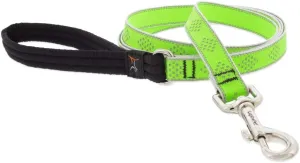 Lupine Reflective Dog Leash 6-Foot by 3/4" Wide Green Diamond