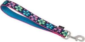 LupinePet Originals 1" Flower Power 11" Training Tab/Leash for Medium and Larger Dogs