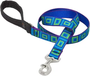 LupinePet Originals 1" Sea Glass 6-Foot Padded Handle Leash for Medium and Larger Dogs
