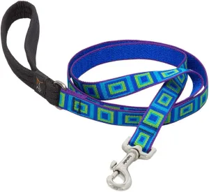 LupinePet Originals 3/4" Sea Glass 6-Foot Padded Handle Leash for Medium and Larger Dogs