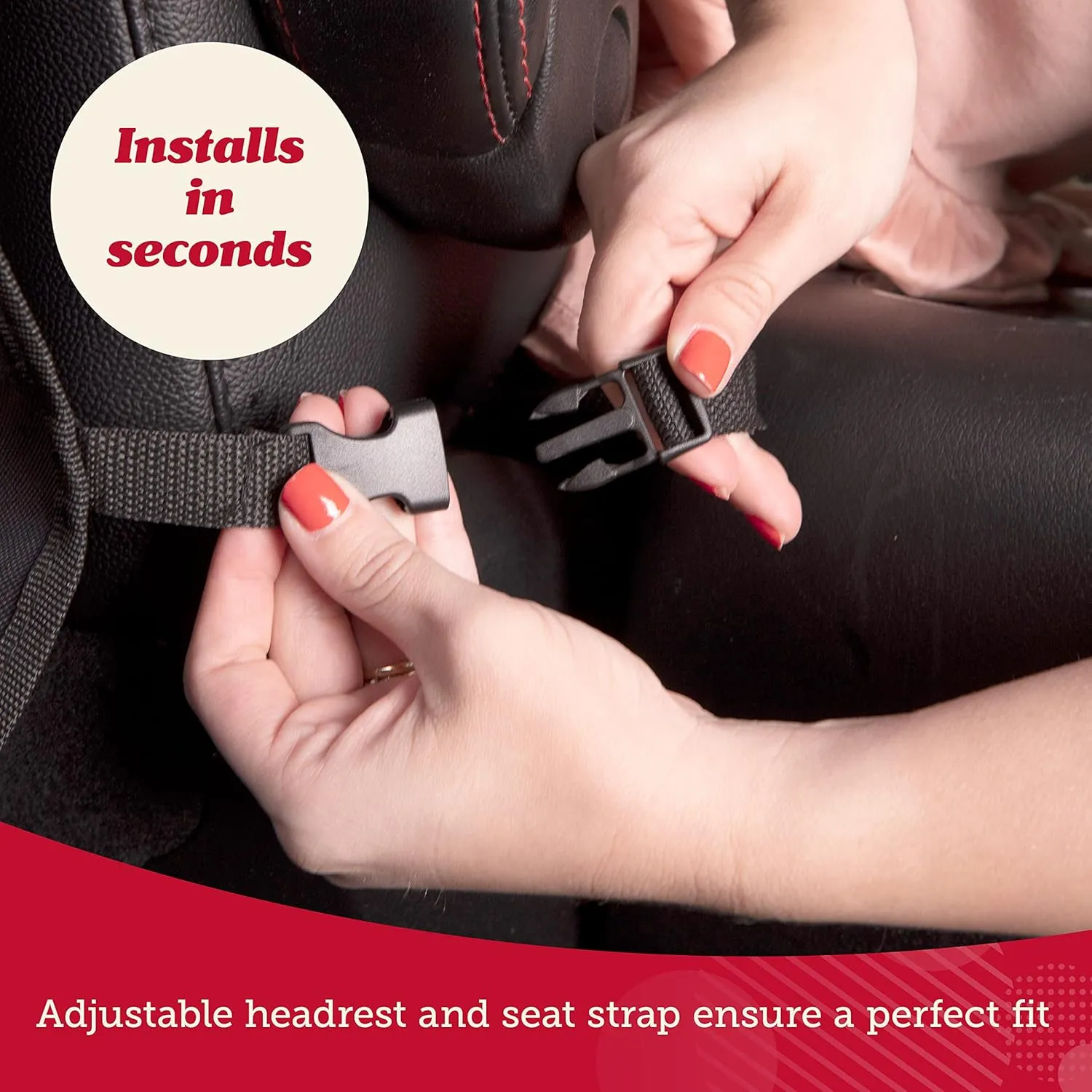 Lusso Gear Heavy Duty Kick Mats (2 Pk) - Back Seat Protector, Sag Proof, Waterproof, Car Back Seat Cover for Kids Who Make Big Messes, 3 Reinforced Storage Pockets, Premium Oxford Fabric (Tan)