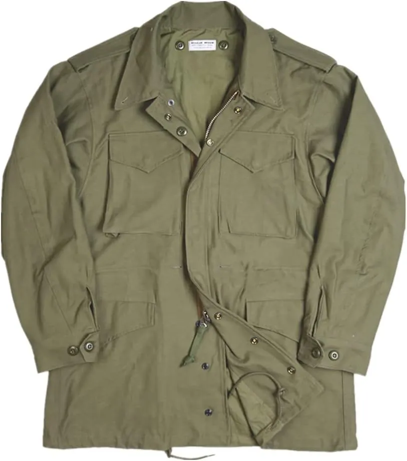 M-51 Field Jacket Vintage WW2 Short M51 Parka Windbreaker Cotton Green Mods Coat Remake WWII US M1951 D-Day Suit
