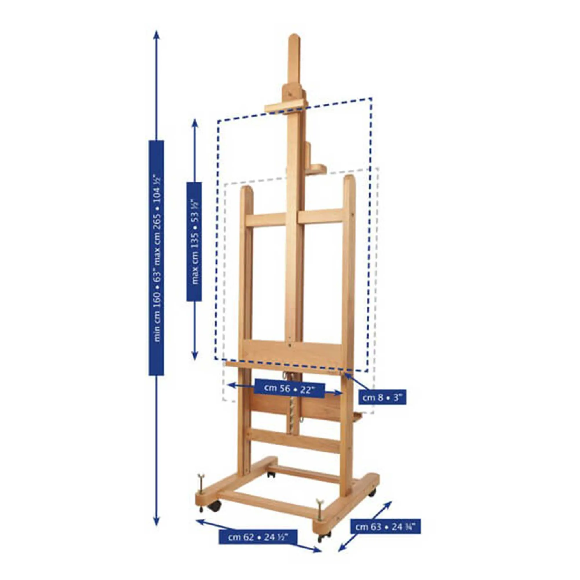 Mabef M19 Beech Double-Sided Studio Easel
