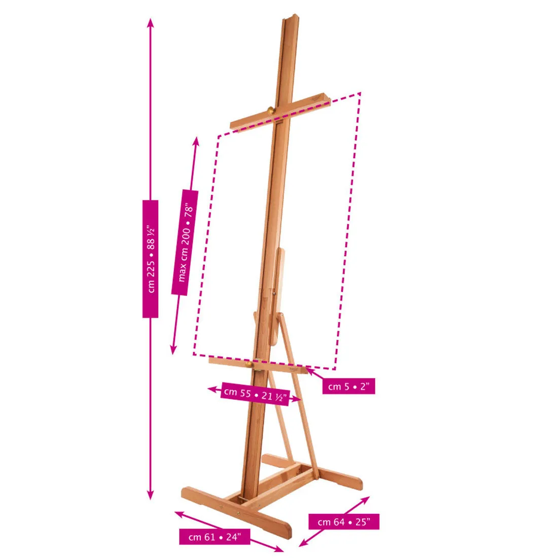 Mabef M25 Studio Post Easel Folding