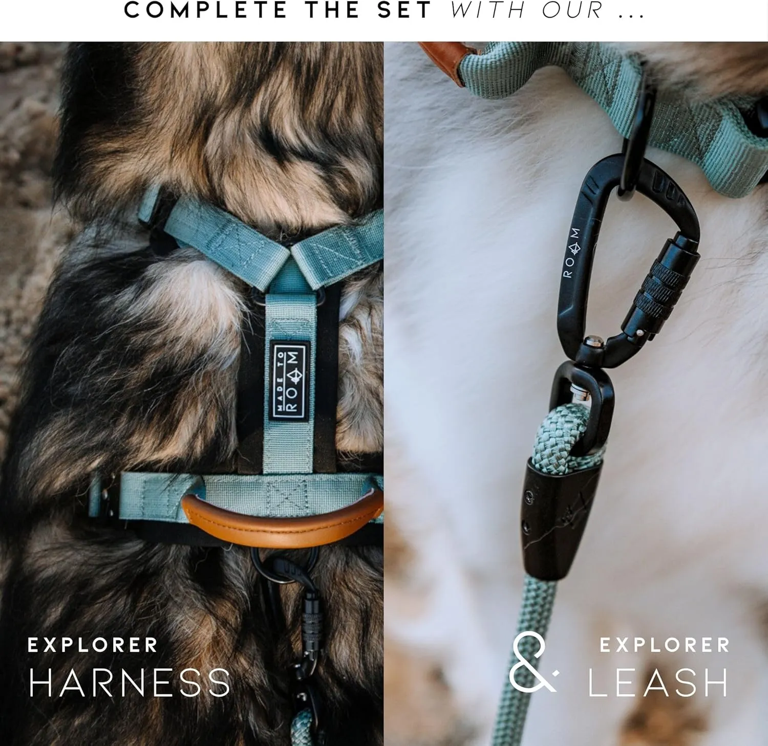 Made to ROAM Premium Dog Collar - Adjustable Heavy Duty Nylon Collar with Quick-Release Metal Buckle (Oregon Haze, Classic Size 4)